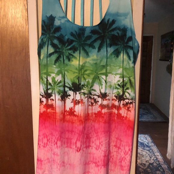 Ocean Pacific beach motif cover up. - Picture 1 of 4